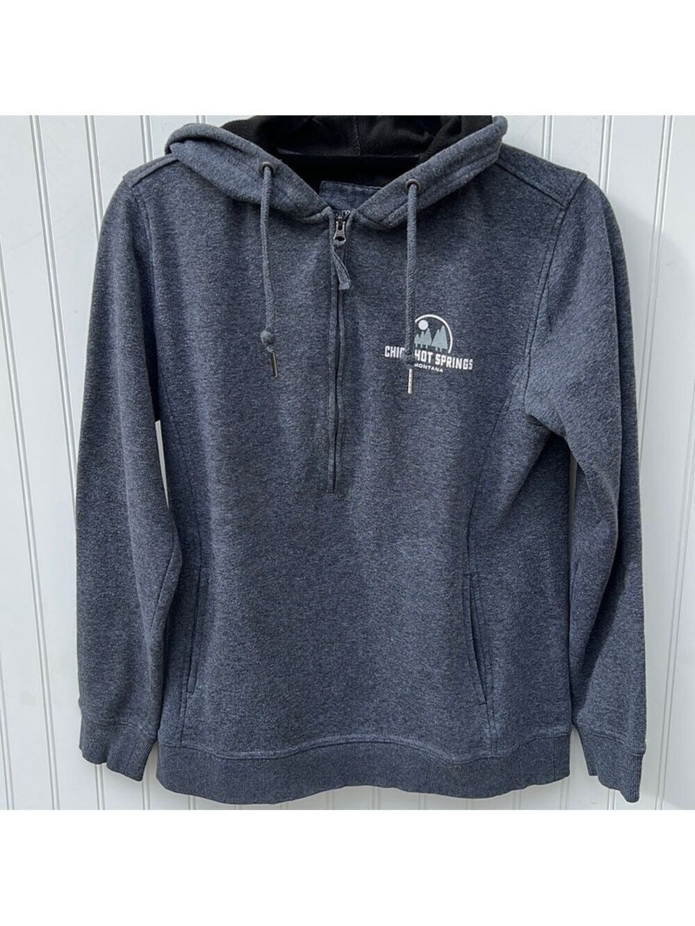 Camp David Chico Hot Springs Montana Pull Over Sweatshirt Size Medium